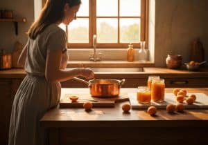 confiture abricot peu sucrée​