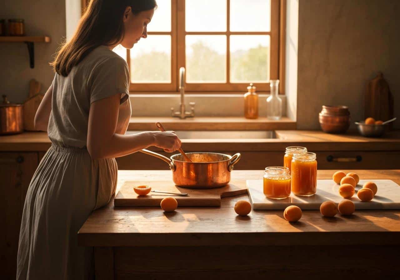 confiture abricot peu sucrée​