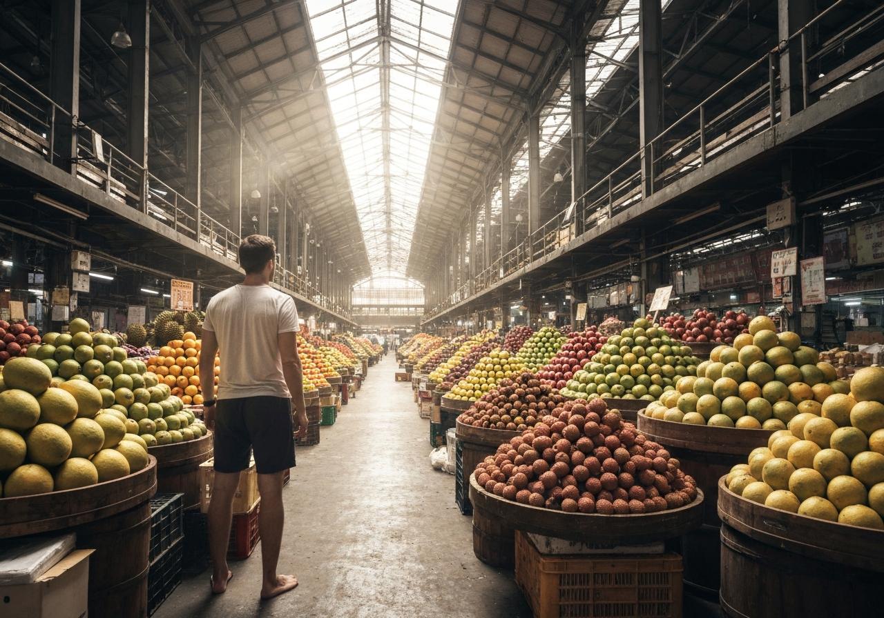 Quel est le plus grand marché aux fruits d'Asie ?