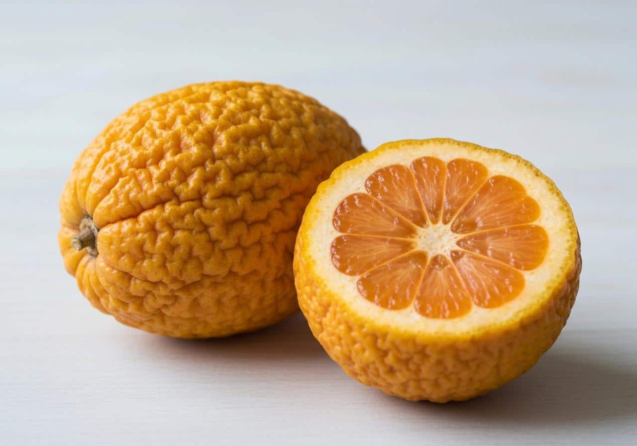 Ugli fruit agrume jamaïcain peau fripée orange jaune