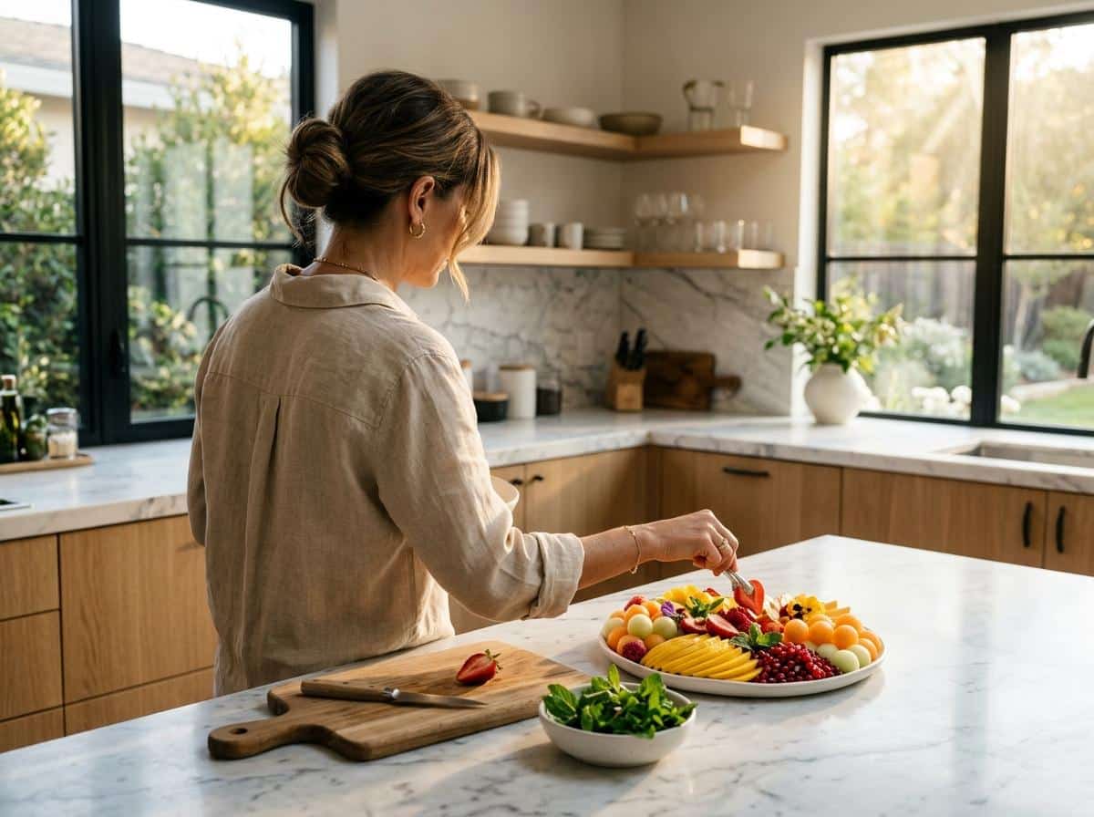 Entrée froide avec fruits