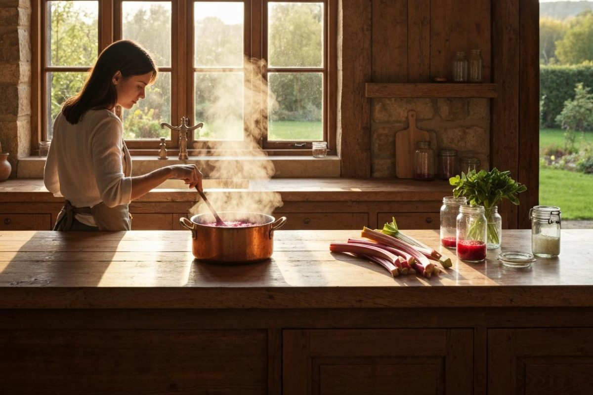 confiture de rhubarbe recette