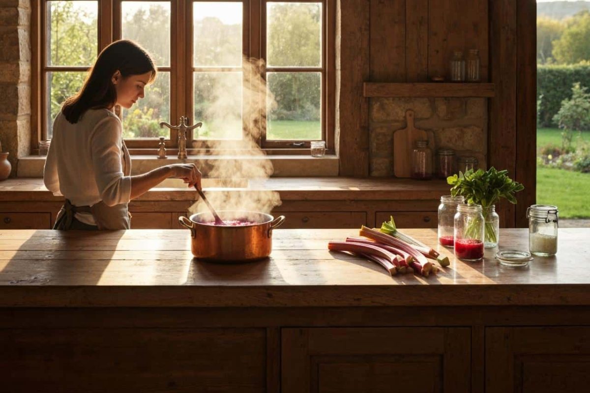 confiture de rhubarbe recette