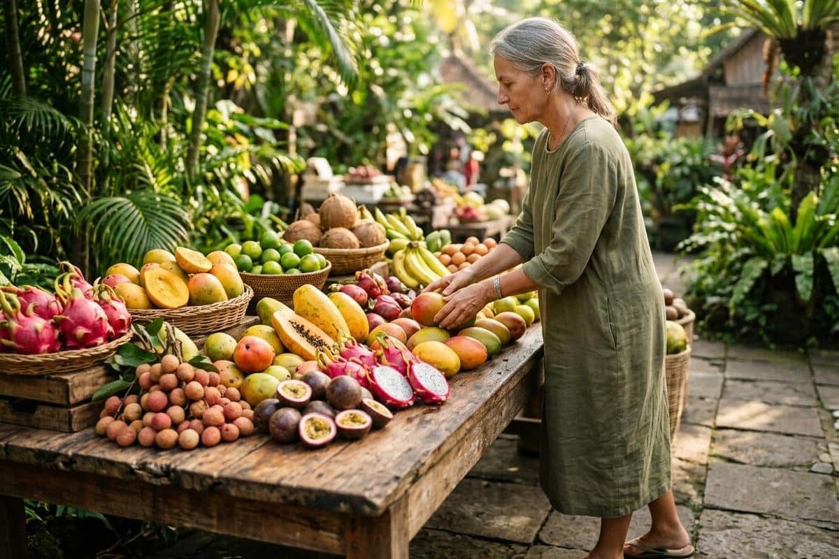 Pouvez-vous donner quelques exemples de fruits tropicaux ?
