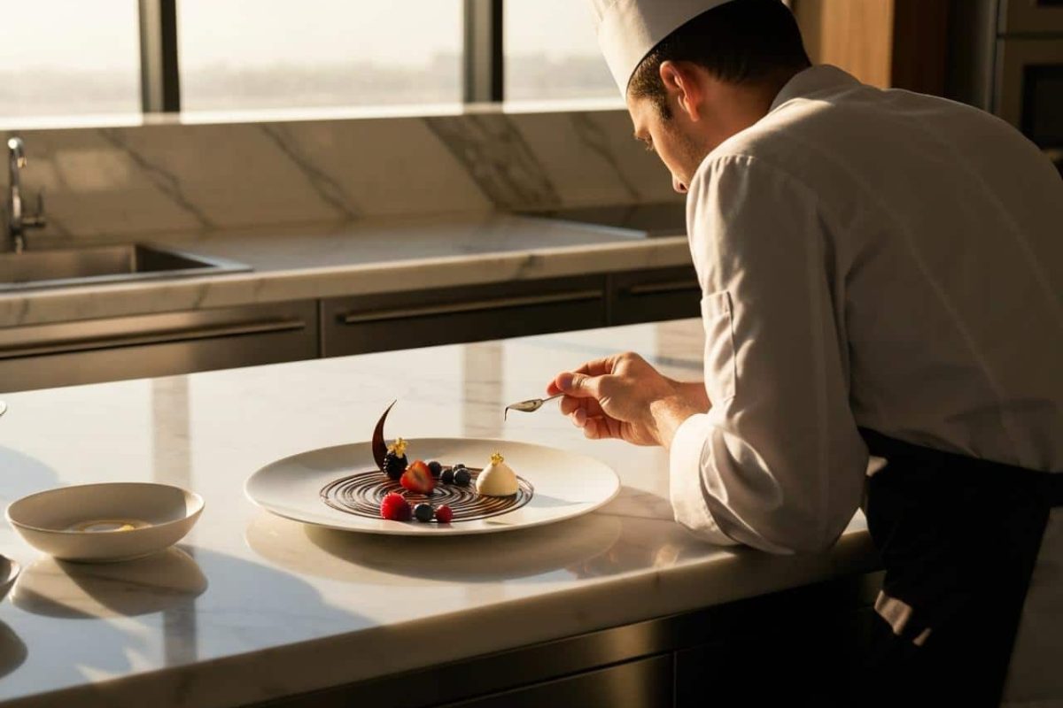 Comment décorer une assiette à dessert ?
