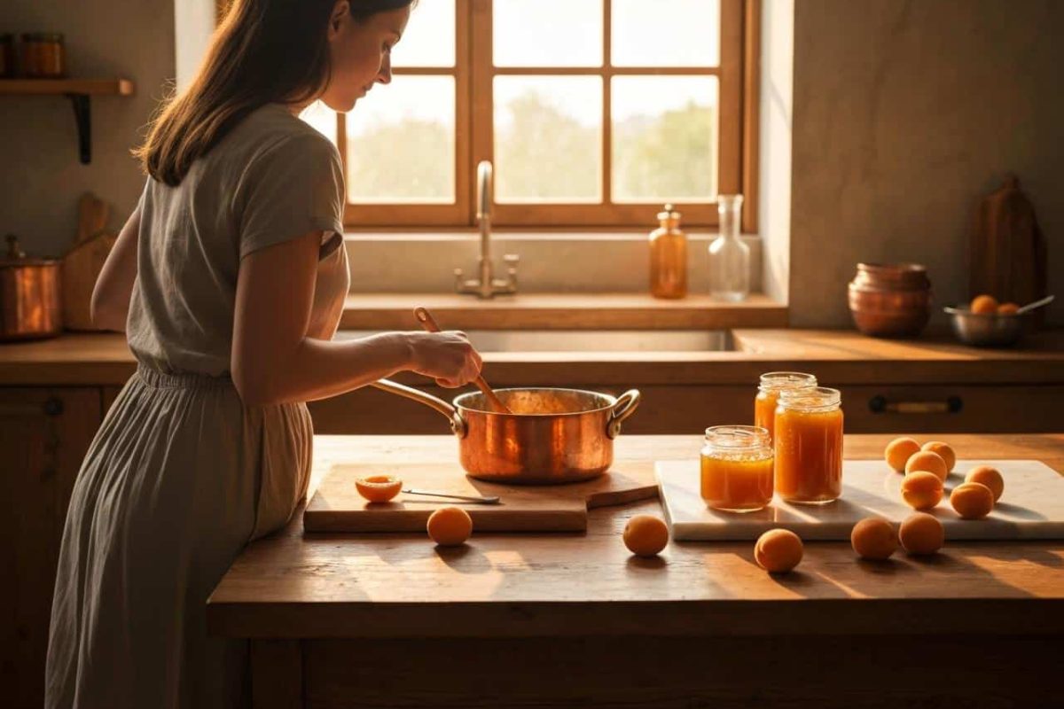 confiture abricot peu sucrée​