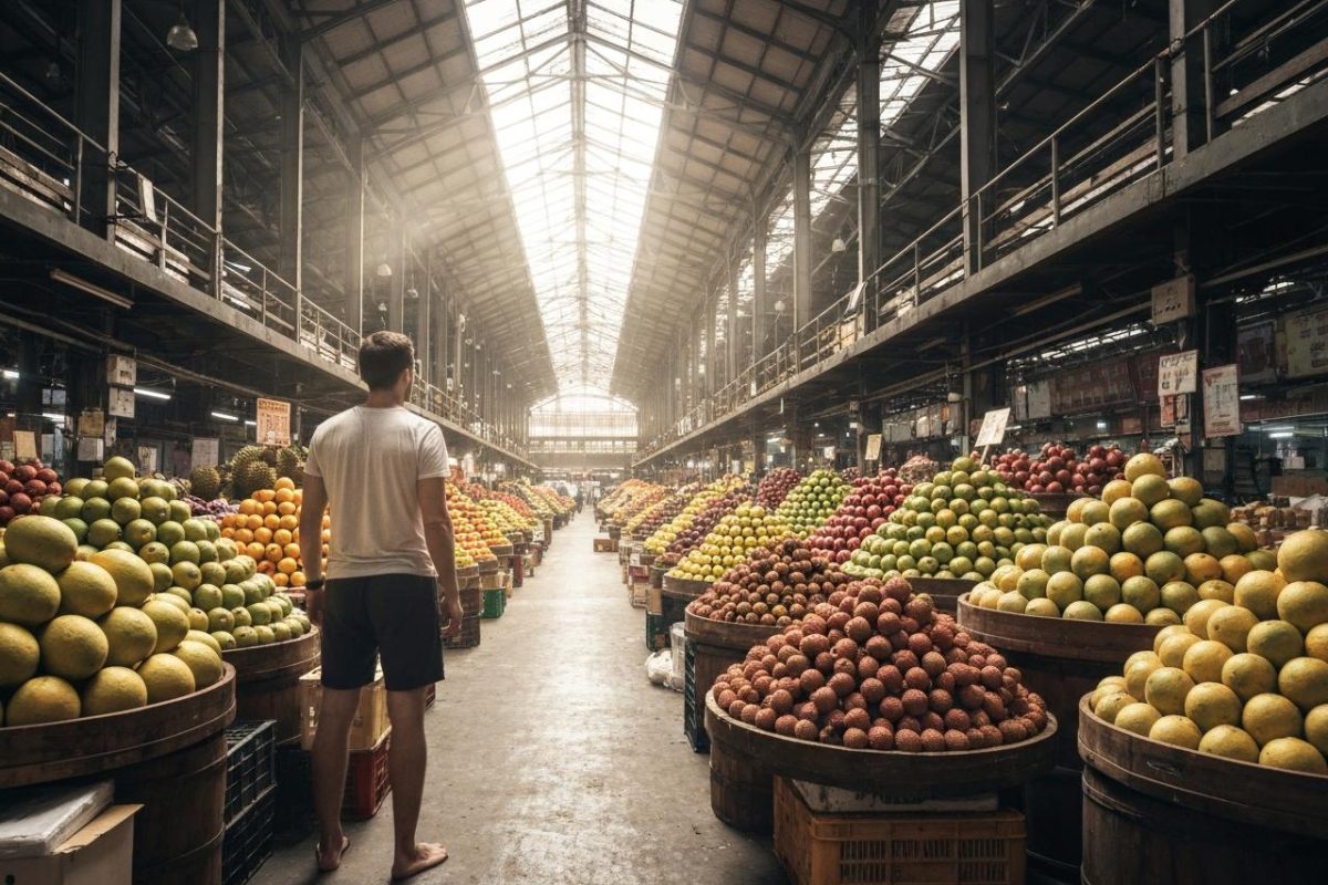 Quel est le plus grand marché aux fruits d'Asie ?
