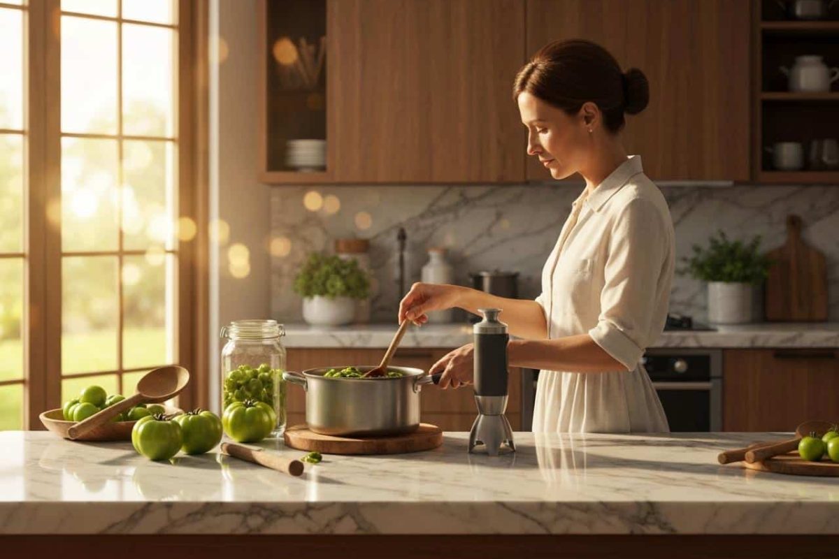 faut il mixer la confiture de tomates vertes